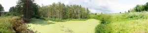 Востановление озера Провал у кладбища села Мухтолово снимок июль 2012
